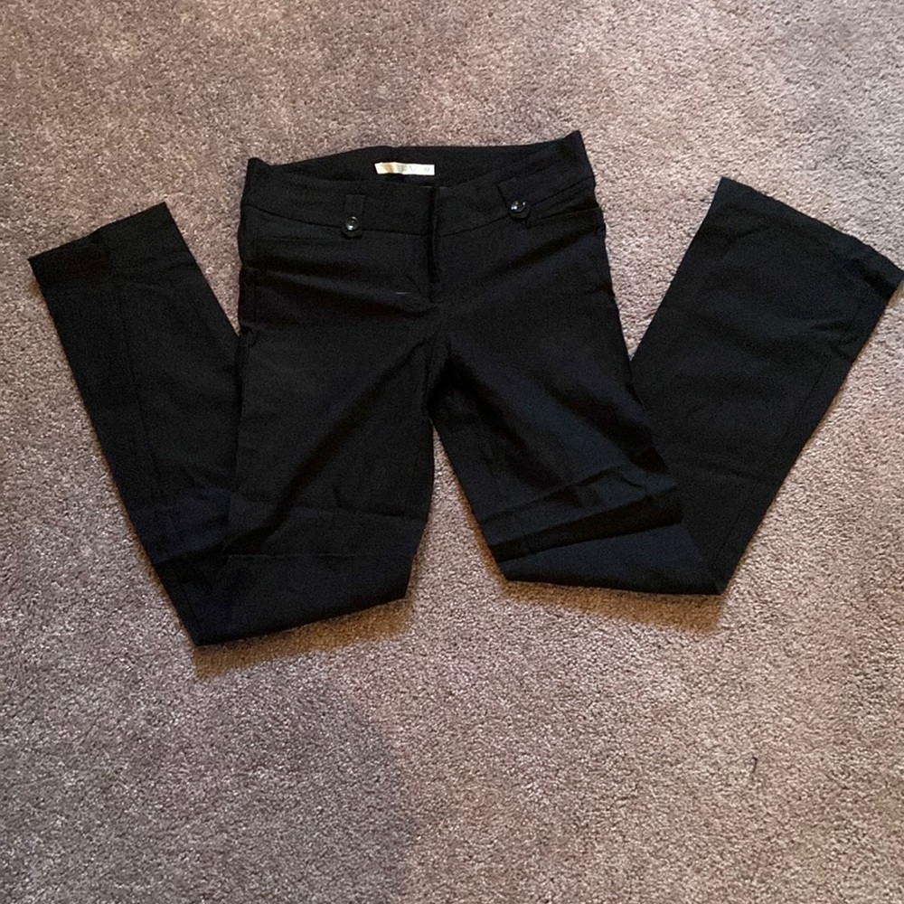 Black flared dress pants
